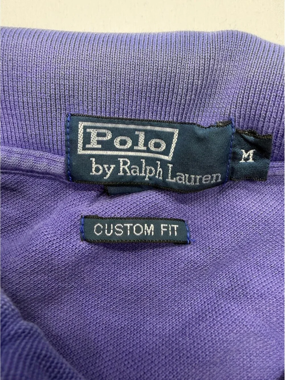 Polo Ralph Lauren Men's Polo Shirt Collared Custom Fit Size Medium Purple